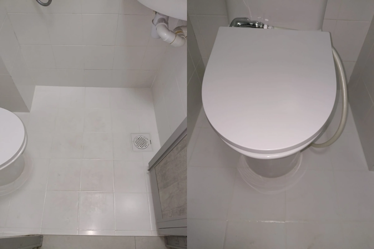 Epoxy grouting work
